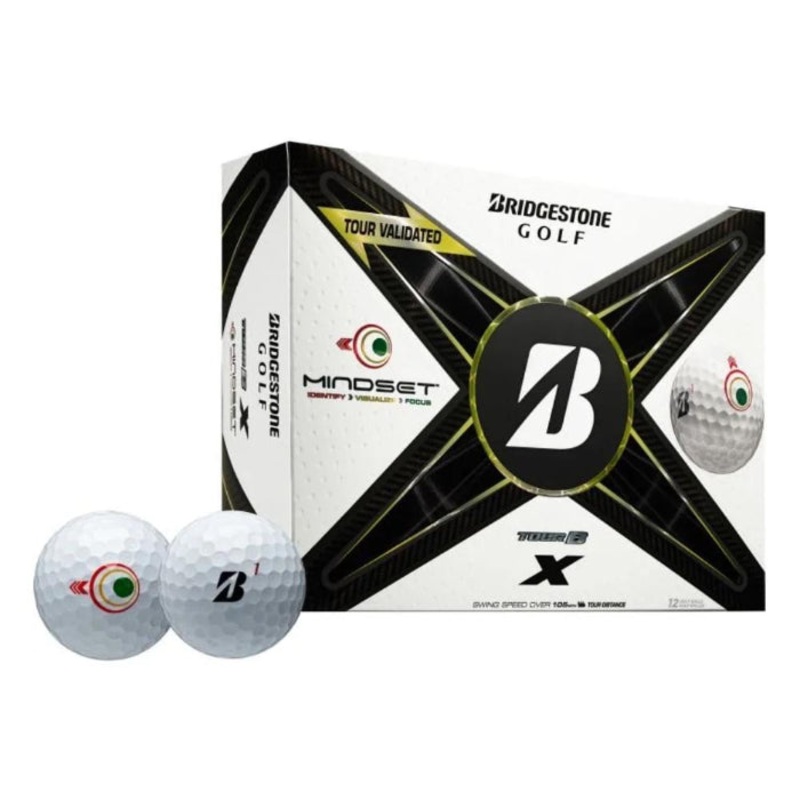 Bridgestone Tour B X Mindset Golf Balls 2024 MINDSET-WHITE/BLACK BOX
