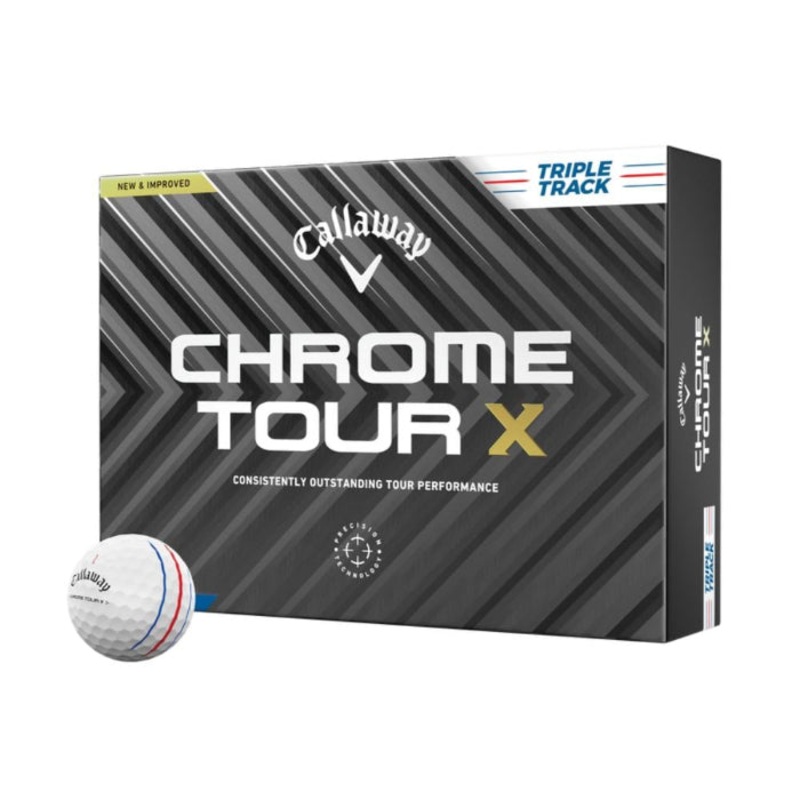 Callaway Chrome Tour X Triple Track Golf Balls WHITE TRIPLE TRACK