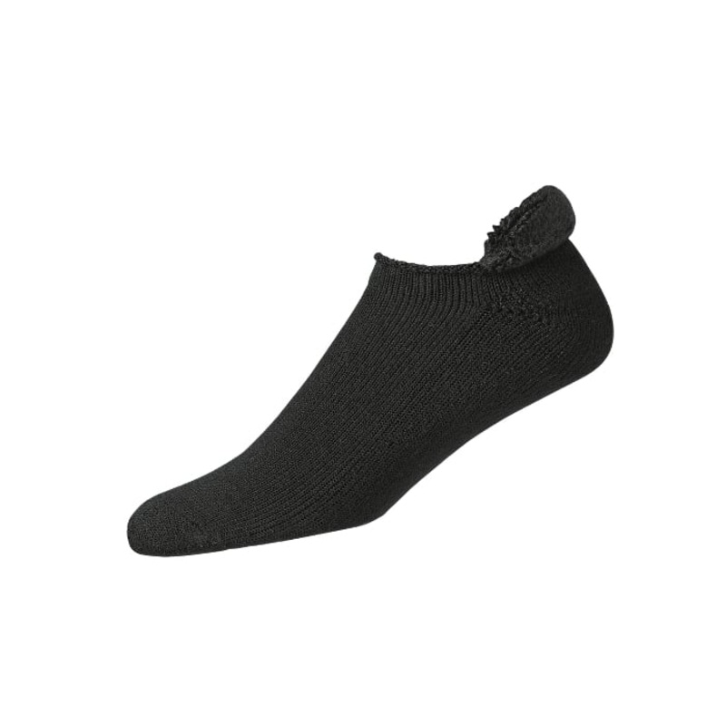 FootJoy Men’s ComfortSof Rolltop Sock – Black BLACK