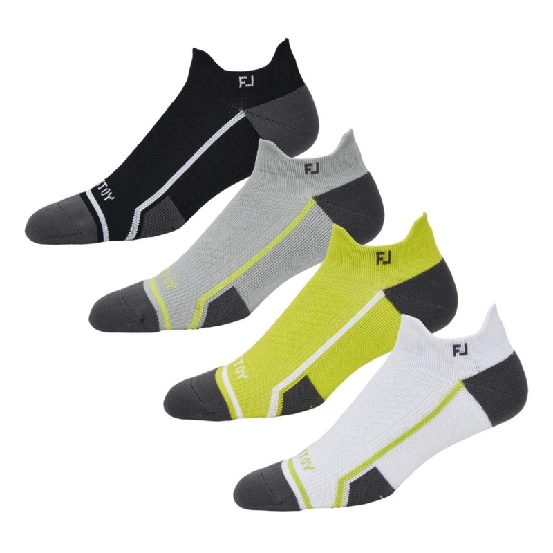 FootJoy Men’s Tech D.R.Y. Roll Tab Golf Sock 23 GREEN/GRAY
