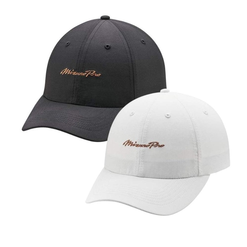 Mizuno Men’s Pro Script Hat 2023 BLACK/WHITE OSFA