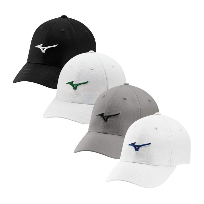 Mizuno Men’s Tour Adjustable Lightweight Hat 2023 BLACK/WHITE OSFA