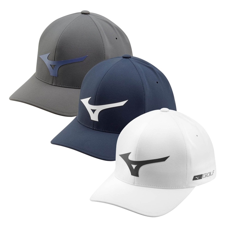 Mizuno Tour Delta Fitted Golf Cap WHITE/COBALT L/XL