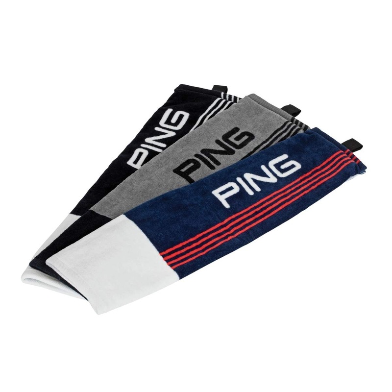 Ping Tri-Fold Towel 214 BLACK/WHITE