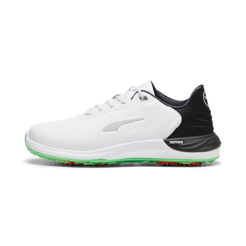 Puma Men’s PhantomCat Nitro Golf Shoe 24 – White/Black/Fluro Green WHITE/BLACK/FLURO GREEN 10.5 Medium