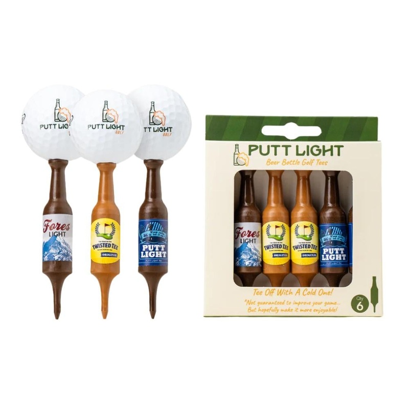 Putt Light Beer Bottle Golf Tee (Variety Pack #1) PUTT LIGHT/TWISTED TEE/FORES L