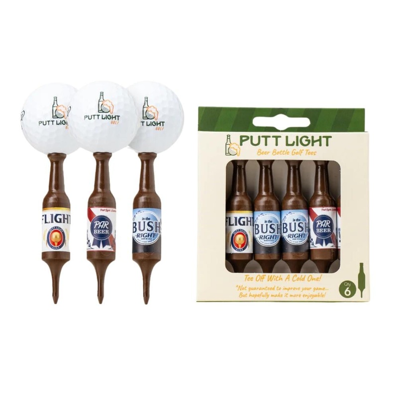 Putt Light Beer Bottle Golf Tee (Variety Pack #2) FLIGHT/PAR/BUSH RIGHT