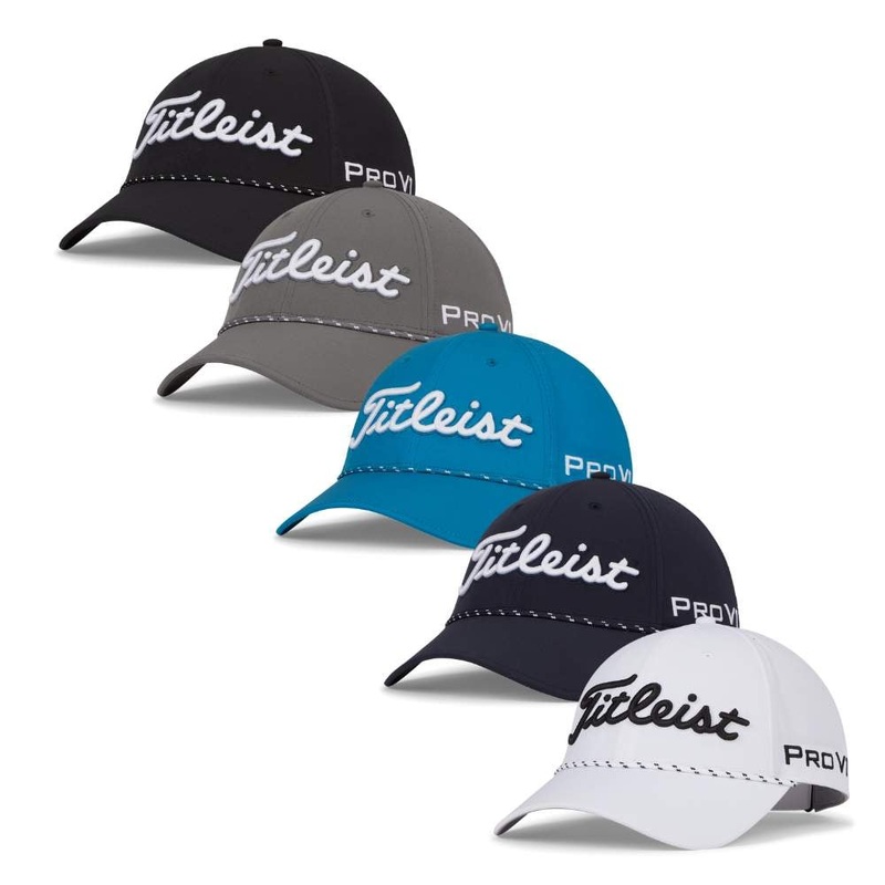 Titleist Men’s Tour Breezer Adjustable Hat 2023 BLACK/WHITE