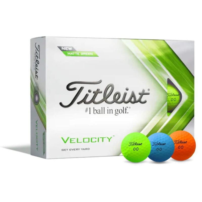 Titleist Velocity Matte Golf Balls 2022 MATTE ORANGE
