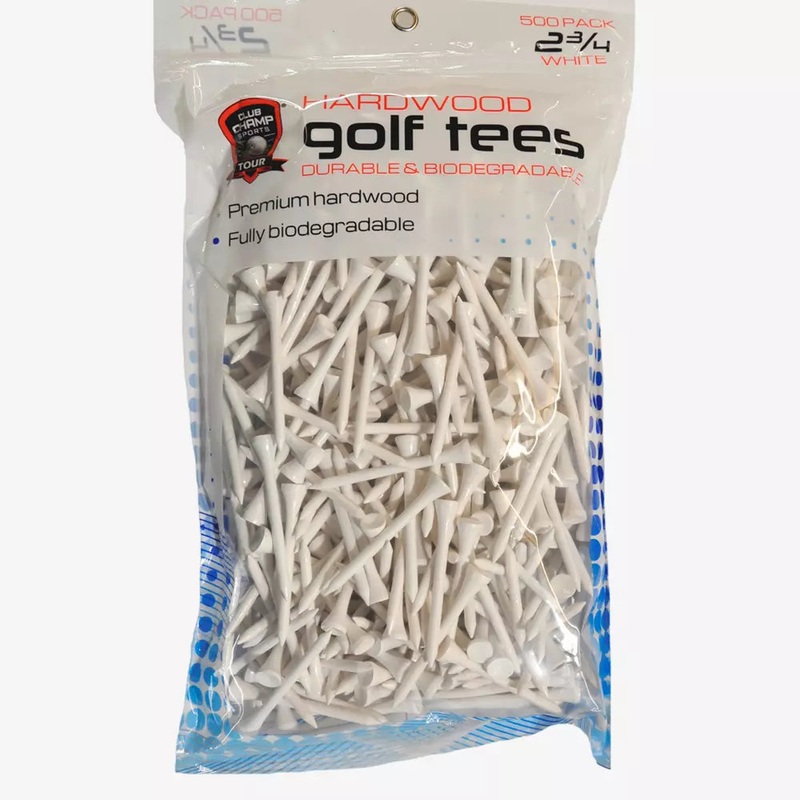 2 3/4 Inch 500 Count Golf Tees Natural
