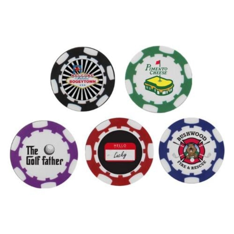 Backspin Poker Chip Ball Marker BOGE Bogeytown