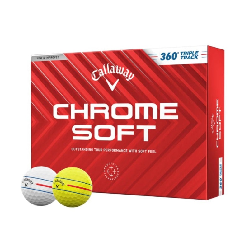 Callaway Chrome Soft 360 Triple Track Golf Balls WHITE TRIPLE TRACK 360
