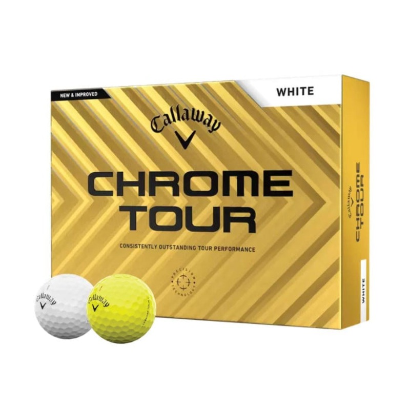 Callaway Chrome Tour Golf Balls WHITE