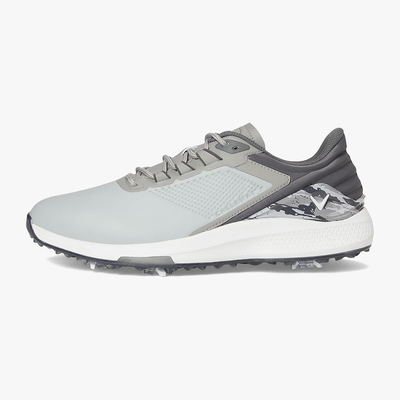 Callaway Men’s Coronado V4 Golf Shoes – White/Gray M 9.0 Medium