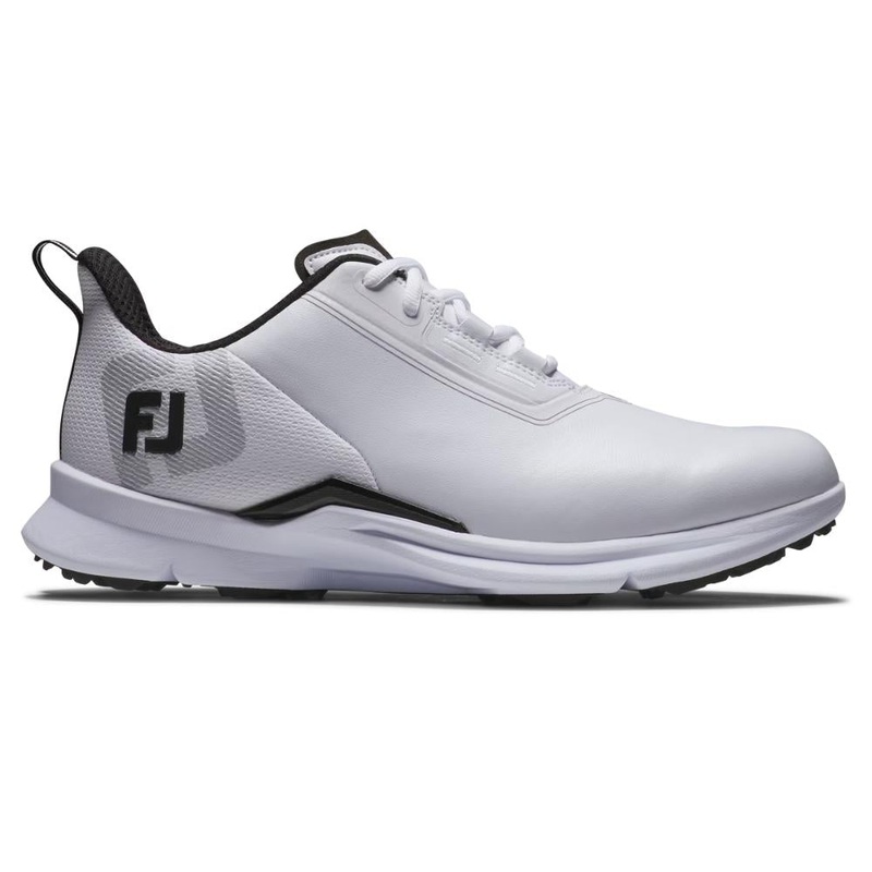 FootJoy Men’s Fuel Golf Shoe – White/Black 55419 WHITE/BLACK 8.0 Medium