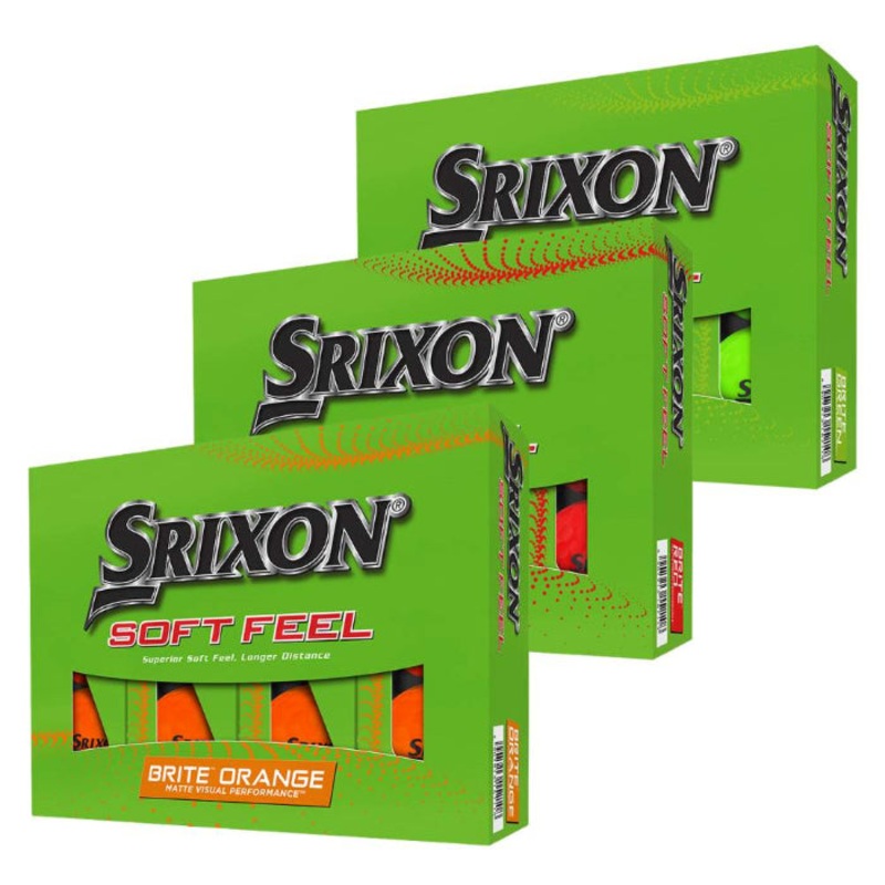 Srixon Soft Feel 13 Brite Golf Balls MATTE ORANGE
