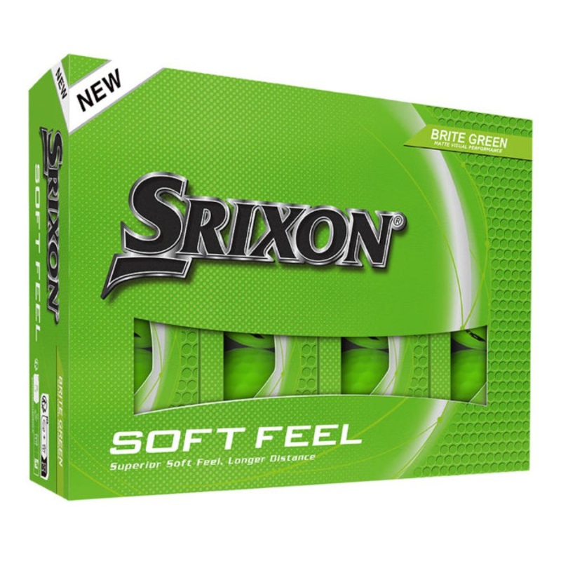 Srixon Soft Feel 14 Brite Golf Balls GREEN
