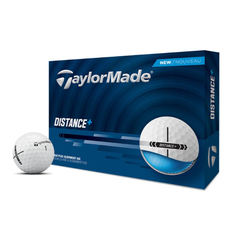 TaylorMade Distance+ Golf Balls WHITE