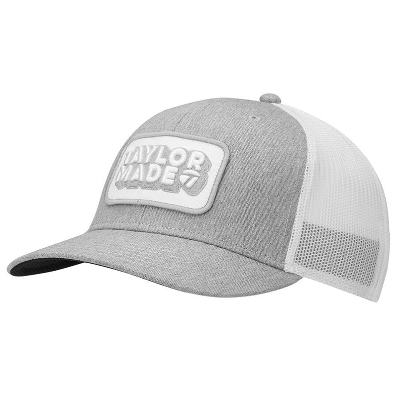 TaylorMade Men’s Ventura Retro Trucker Adjustable Hat 25 WHITE REG
