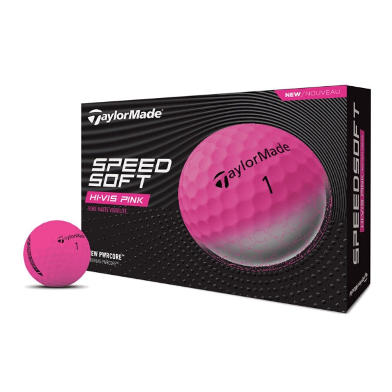 TaylorMade Speedsoft Pink Golf Balls PINK
