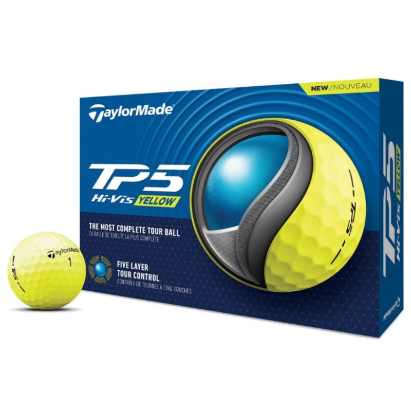 TaylorMade TP5 Golf Balls 2024 YELLOW