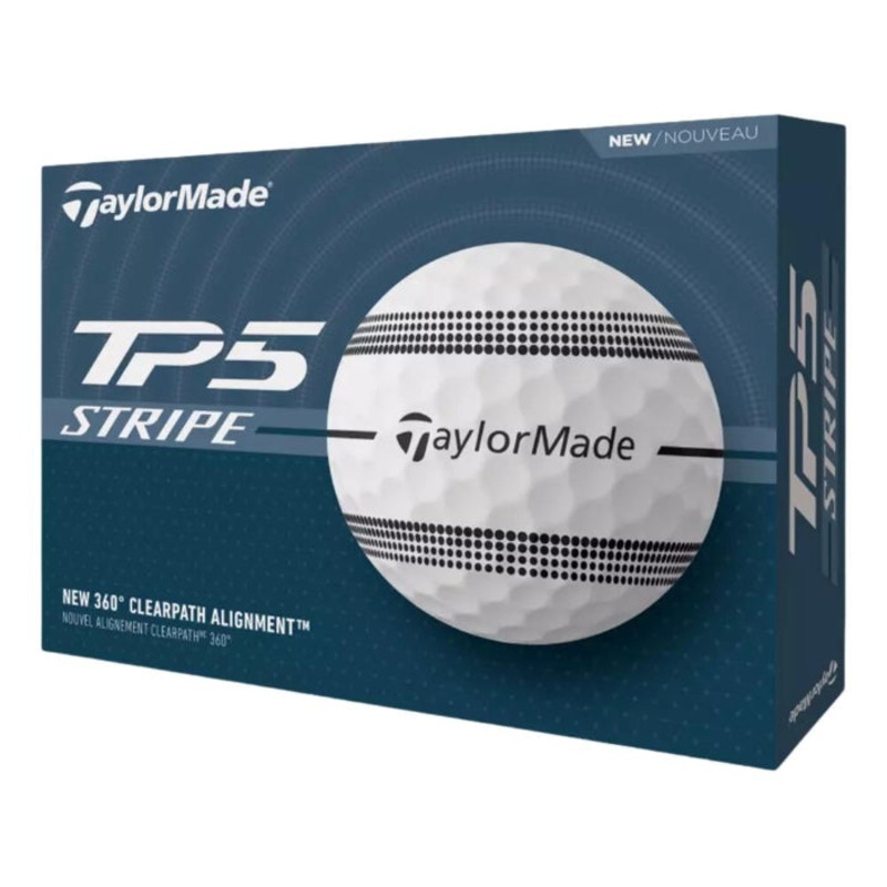 TaylorMade TP5 Stripe Golf Balls 24 CLEAR STRIPE ALIGNMENT