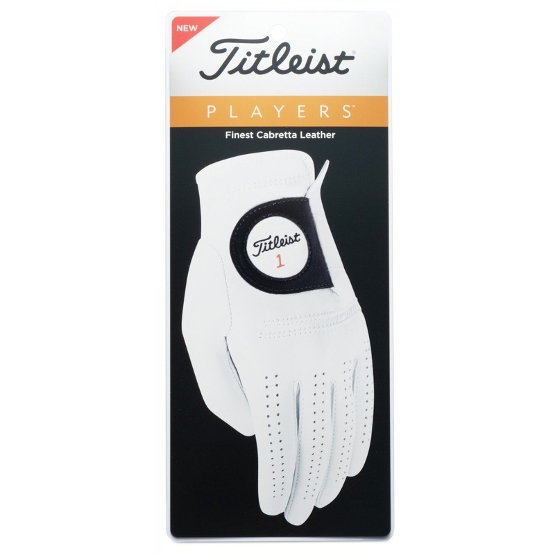 Titleist Men’s Players Golf Glove 2020 WHT MD Left