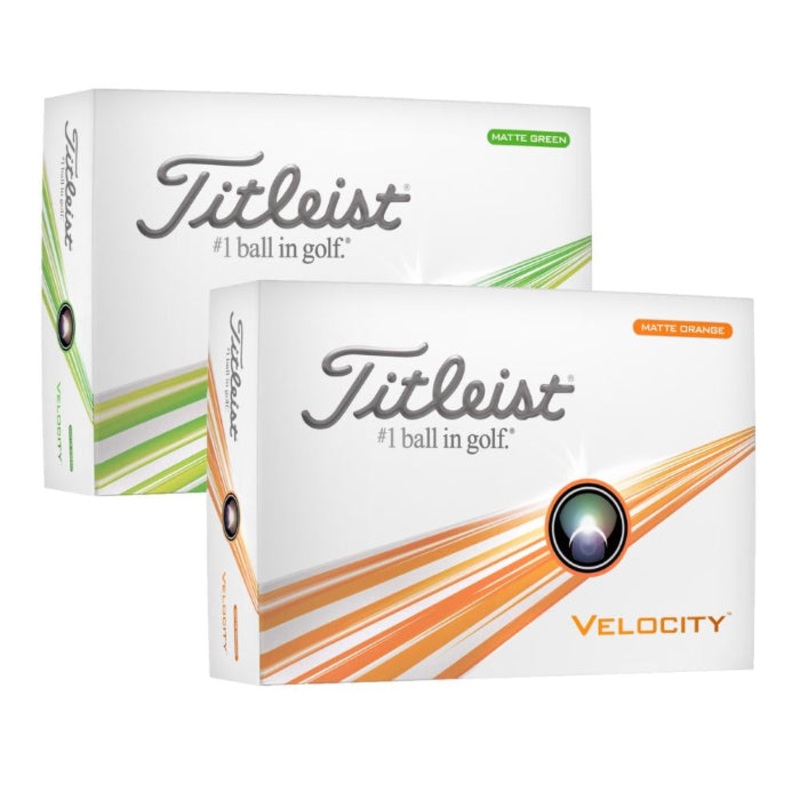 Titleist Tour Velocity Matte Golf Balls 24 ORANGE-DOUBLE DIGIT