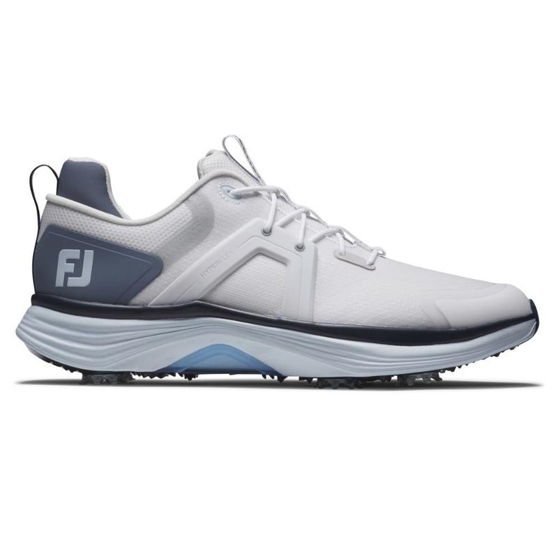 FootJoy Men’s Hyperflex Golf Shoes – White/Blue 55471 WHITE/BLUE 8.5 Medium