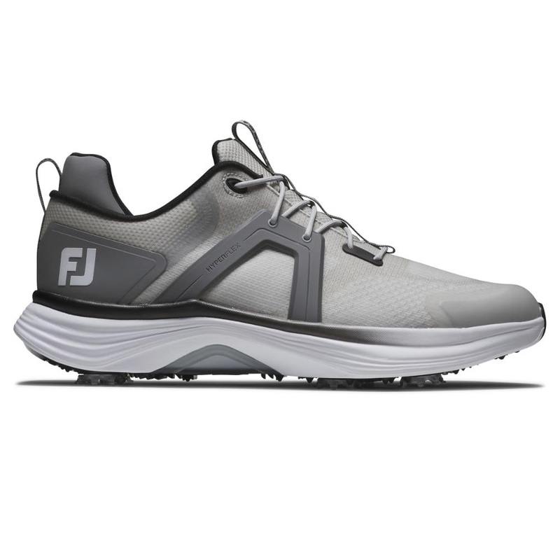 FootJoy Men’s Hyperflex Golf Shoes – White/Grey 55470 WHITE/GREY/CHARCOAL 8.5 Medium