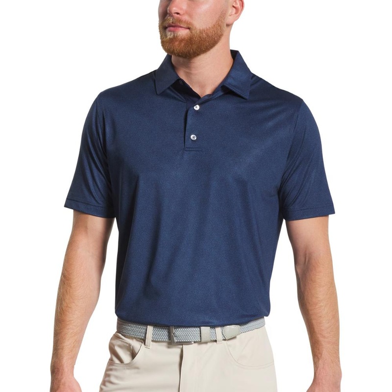 FootJoy Men’s Speckle Print Navy Polo 25 Navy MD