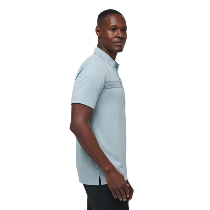 TravisMathew Men’s Fresh Catch Polo HEATHER DUSTY BLUE MD