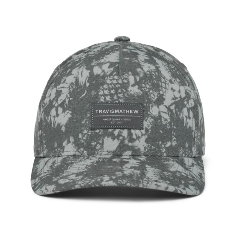 TravisMathew Men’s Pineapple Please Snapback Hat GREY OSFA
