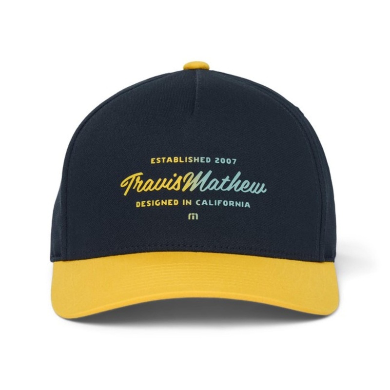 TravisMathew Men’s Steep Slope Snapback Hat TOTAL ECLIPSE OSFA
