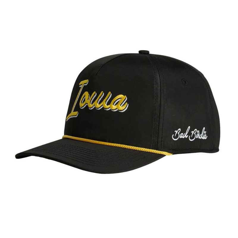 Bad Birdie Iowa Rope Hat BLACK/YELLOW OSFA