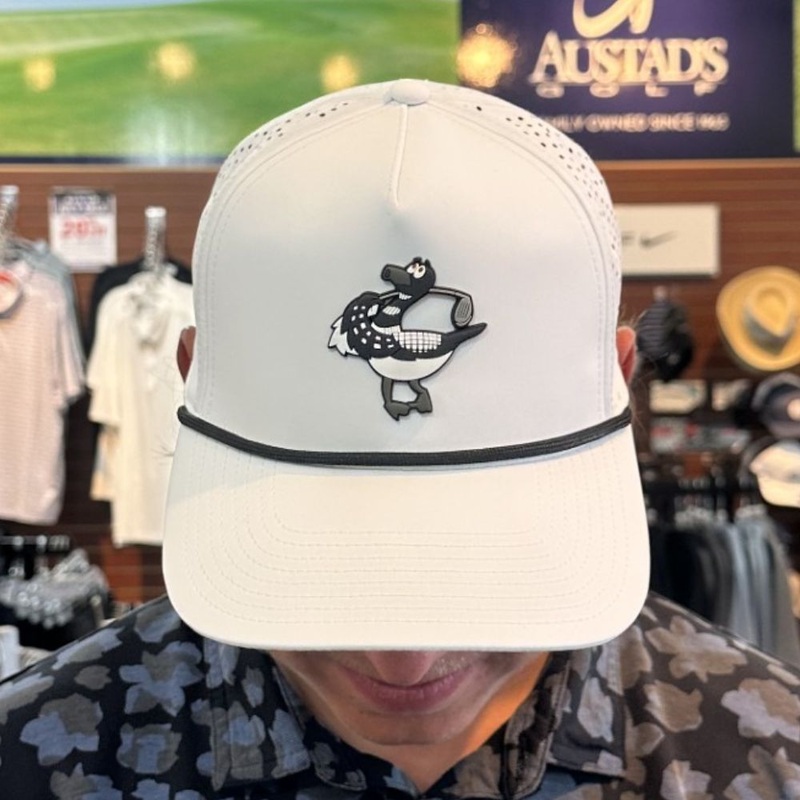 Branded Bills Minnesota Loon Snapback Rope Hat Black One Size Fits Most