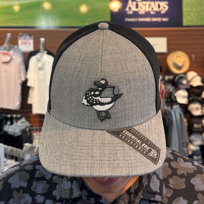 Branded Bills Minnesota Loon Snapback Trucker Hat Black One Size Fits Most