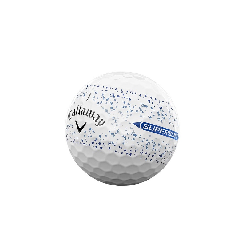 Callaway Supersoft Splatter Golf Balls 2025 BLUE SPLATTER