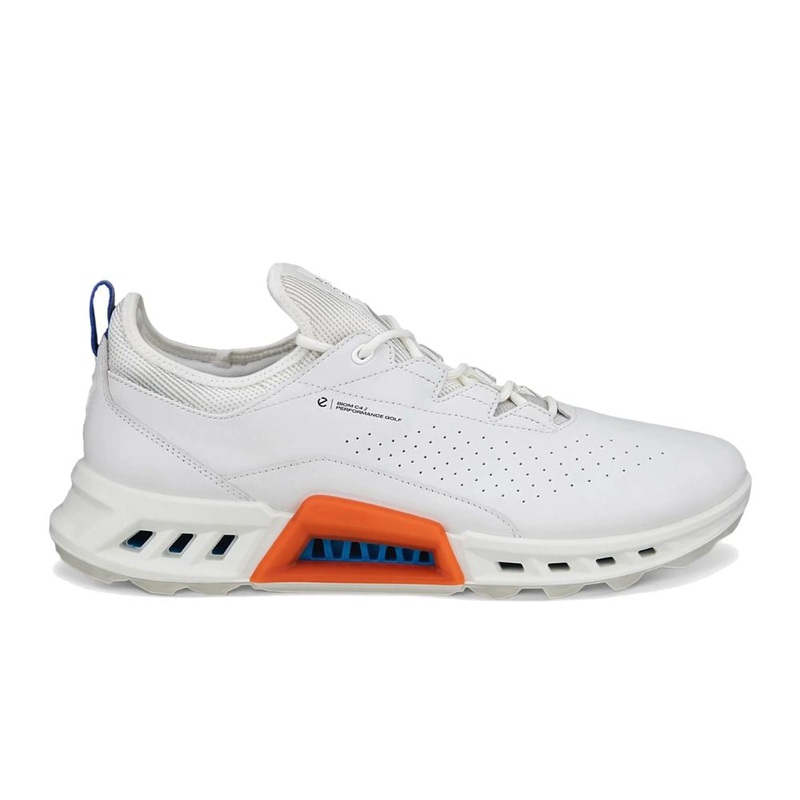 ECCO Men’s Biom C4 Golf Shoe – White/Mazarine Blue WHITE/MAZARINE BLUE 42 Medium