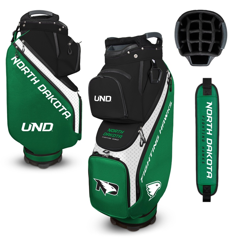 NCAA Team Effort Clubhouse Cooler UND Fighting Hawks Cart Bag