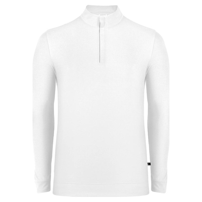 Swannies McKinnon Q-Zip Pullover White MD