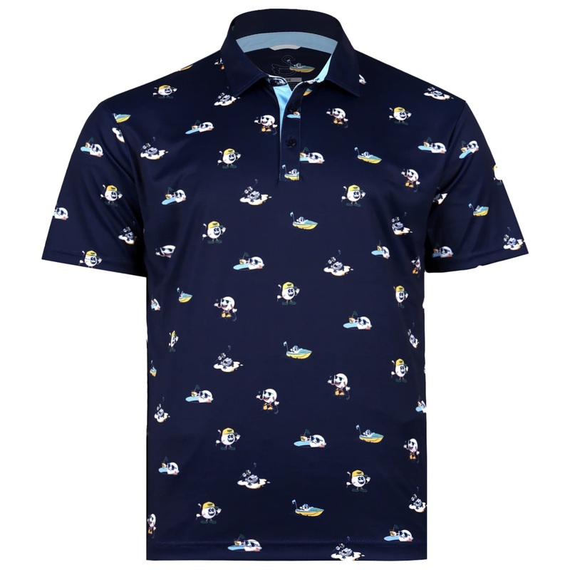 Swannies Men’s Meinke Polo 25 Navy MD