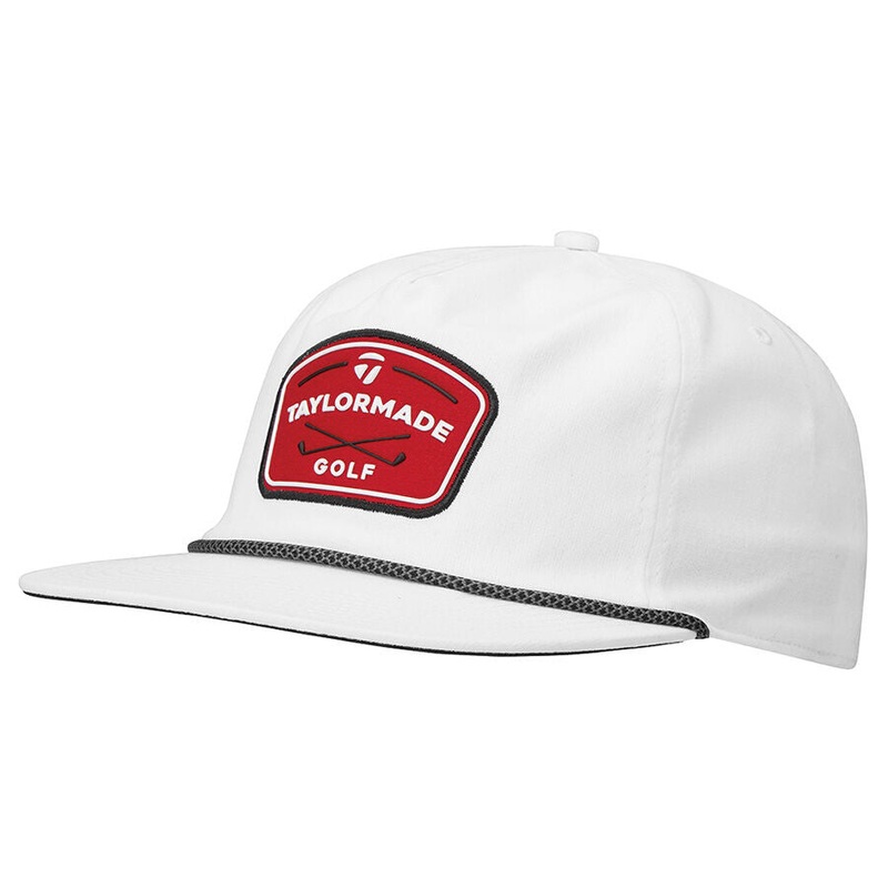 TaylorMade Men’s Daytona Rope Snapback Hat 25 White OSFA