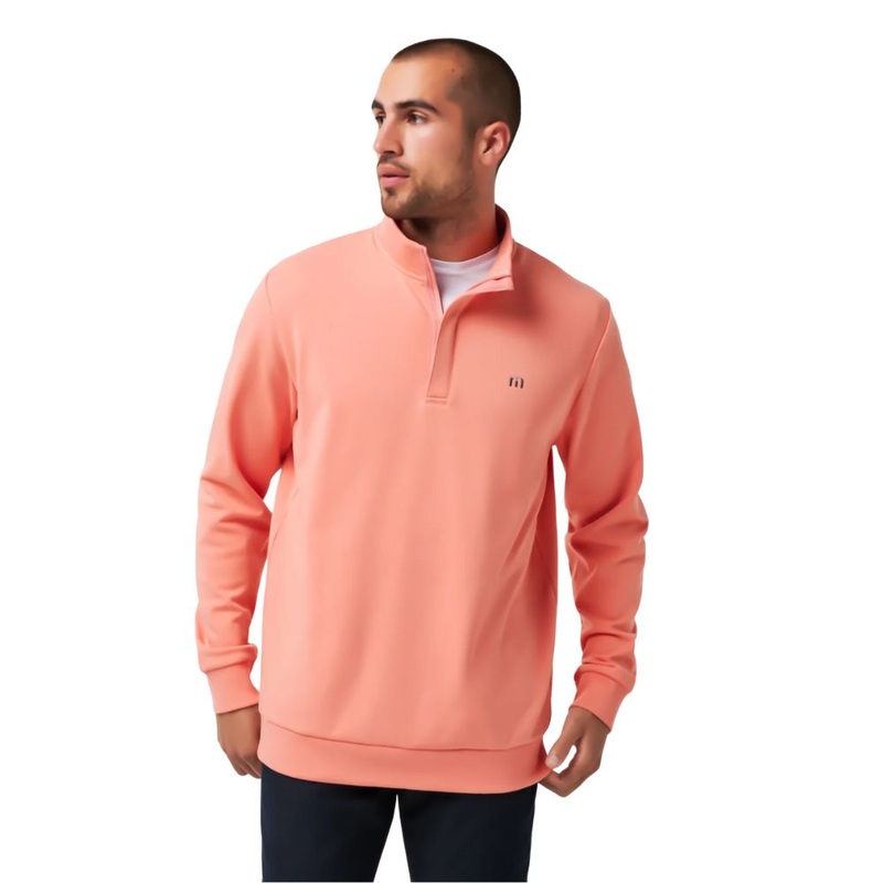 TravisMathew Cloud Quarter Zip 2.0 Pullover PORTABELLA MD