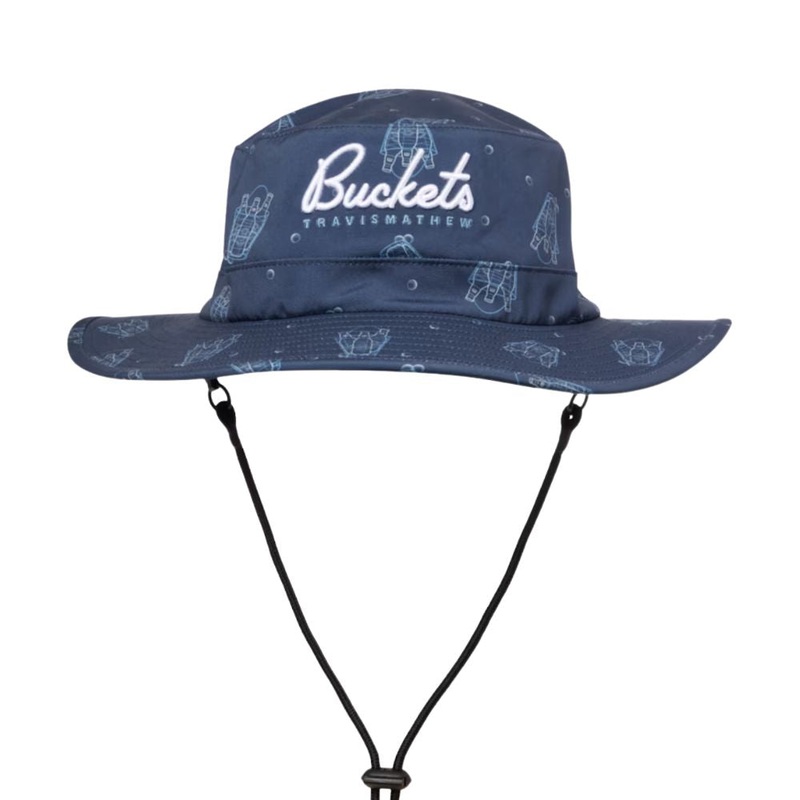 TravisMathew Men’s First Edition Bucket Hat 25 MOOD INDIGO/VINTAGE INDIGO OSFA