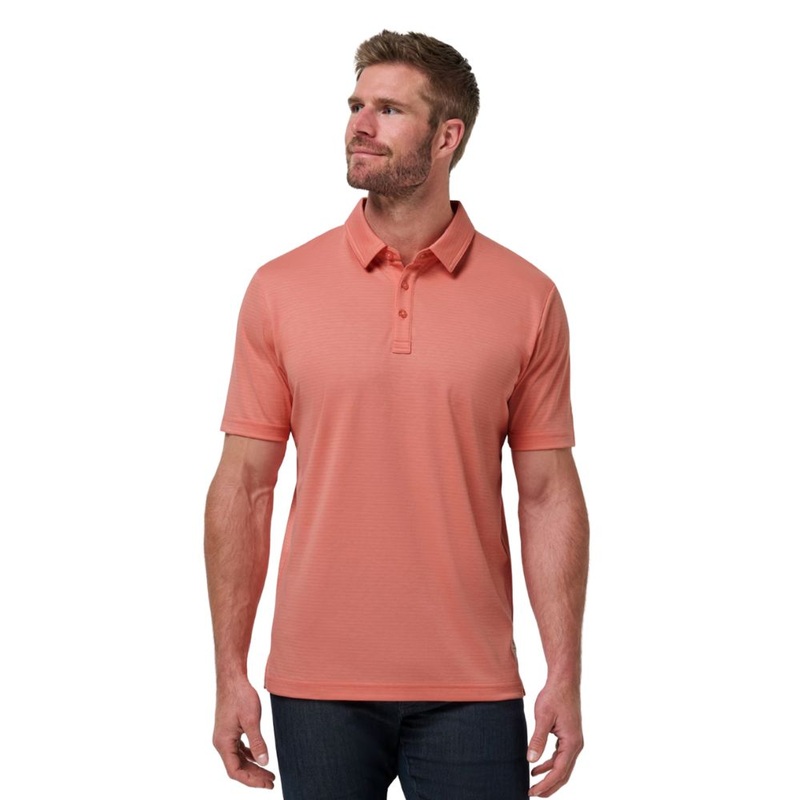 TravisMathew Men’s On Our Way Polo 25 TERRA COTA MD