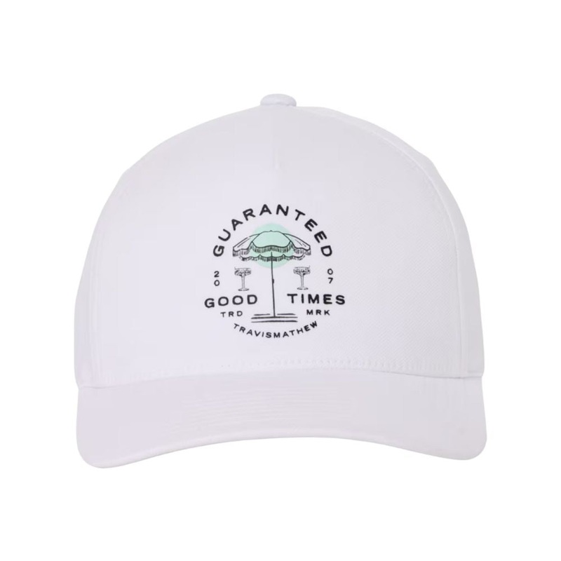 TravisMathew Men’s Summer Sail Snapback Hat 25 WHITE OSFA