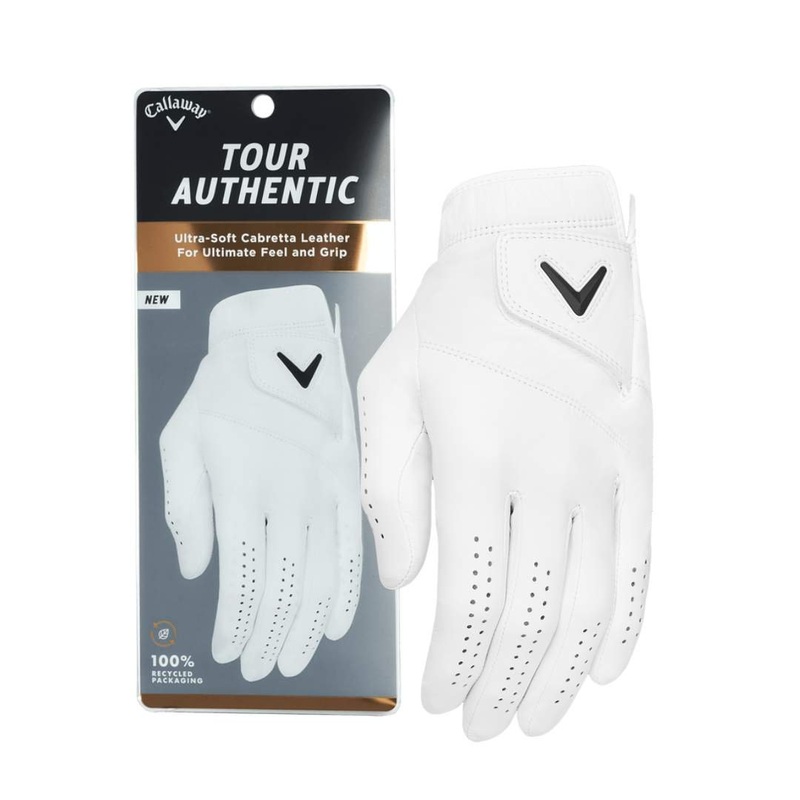 Callaway Men’s Tour Authentic Golf Glove – Left Hand Regular WHT MD Left