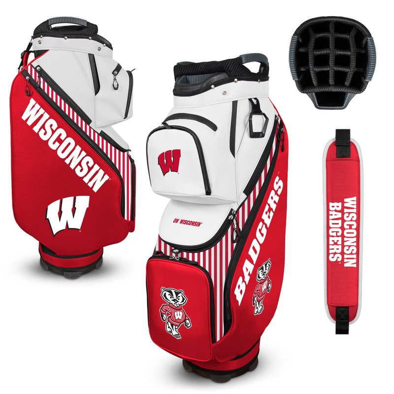 NCAA Team Effort Clubhouse Cooler University of Wisconsin Badgers Cart Bag