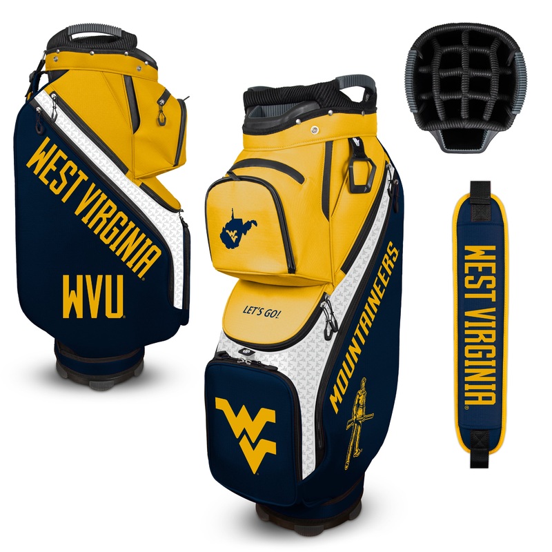 NCAA Team Effort Clubhouse Cooler West Virginia Mountaineers Cart Bag